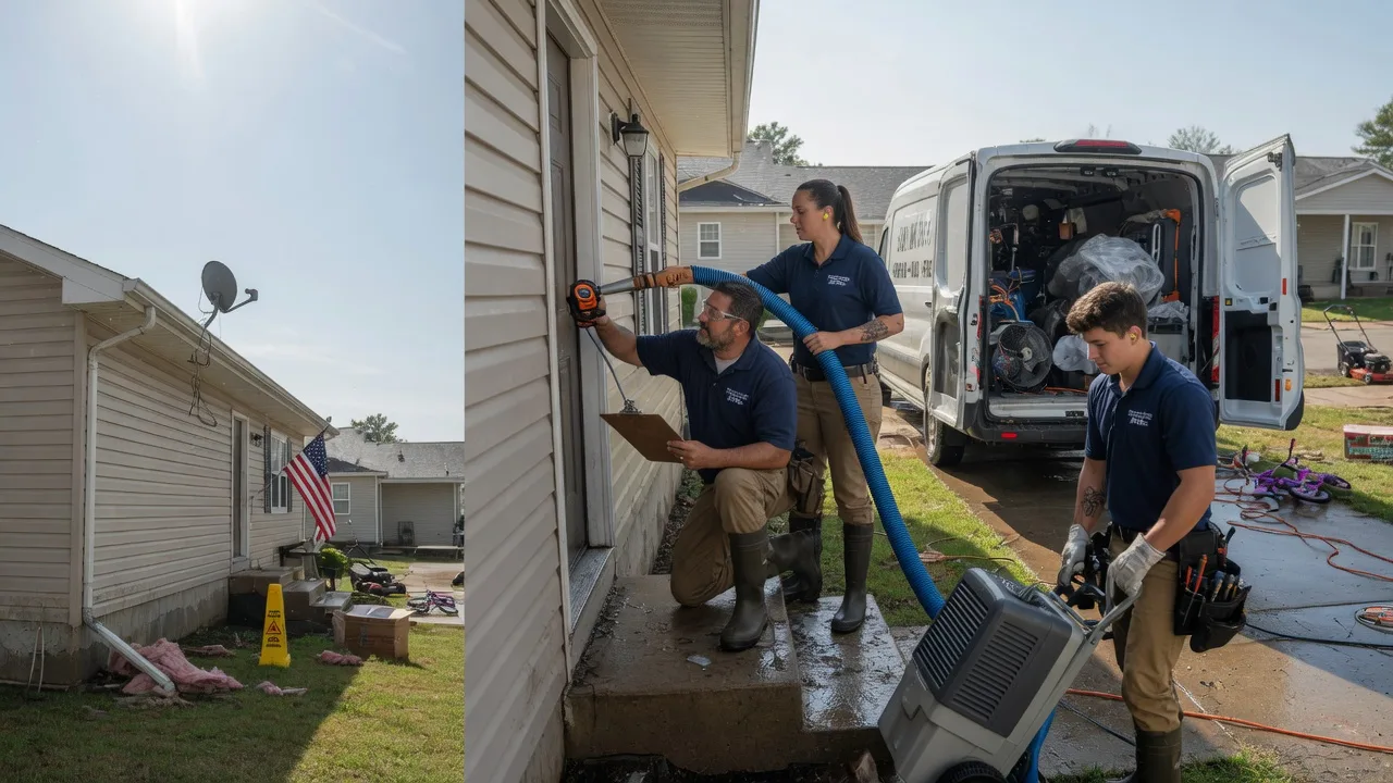 Ceiling Water Damage Restoration in La Crosse, WI near me